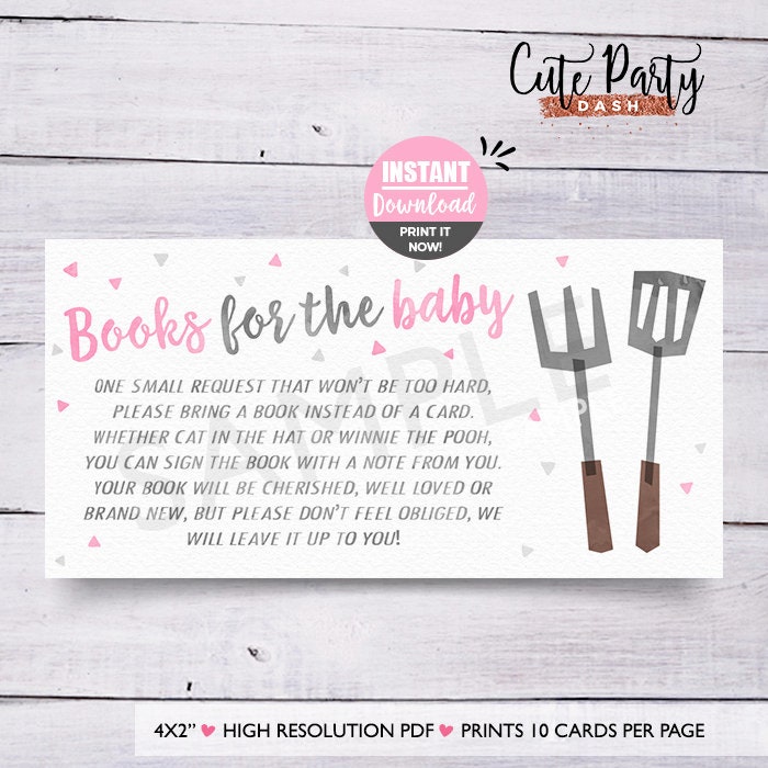 INSTANT DOWNLOAD Editable BBQ Baby Shower Invitation Pink - Etsy