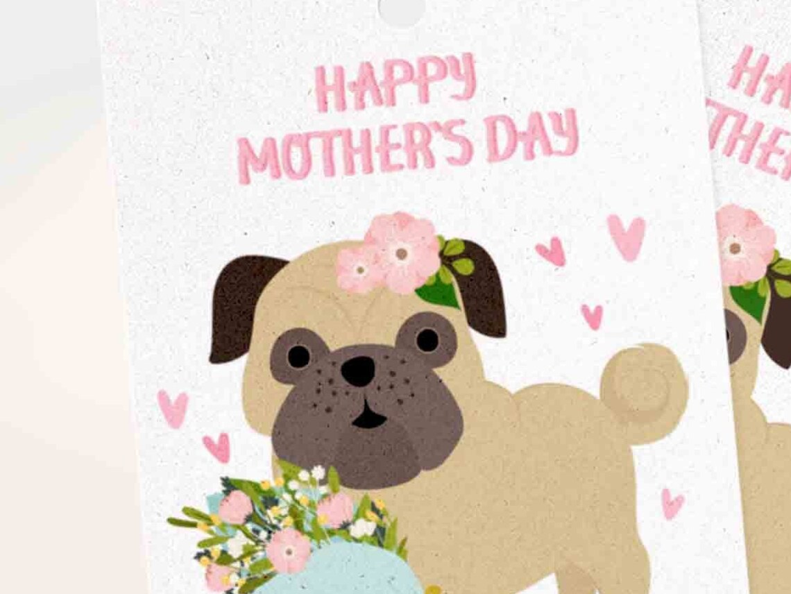 Mothers Day Tag Printable Editable Floral Mother's Day - Etsy