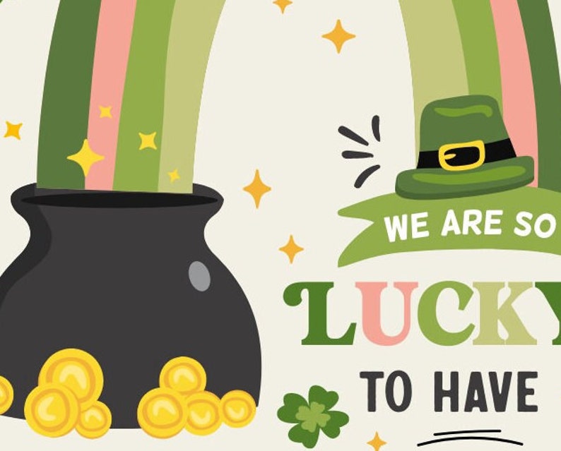 Lucky to Have employees Like You gift tag, Shamrock Rainbow Employee Appreciation Tags, Business St. Patrick’s Day INSTANT DOWNLOAD EDITABLE