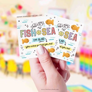 Back to School Goldfish Crackers Cookie Tag Printable Editable Gift for Teacher Student First Day School INSTANT DOWNLOAD Welcome Back Treat