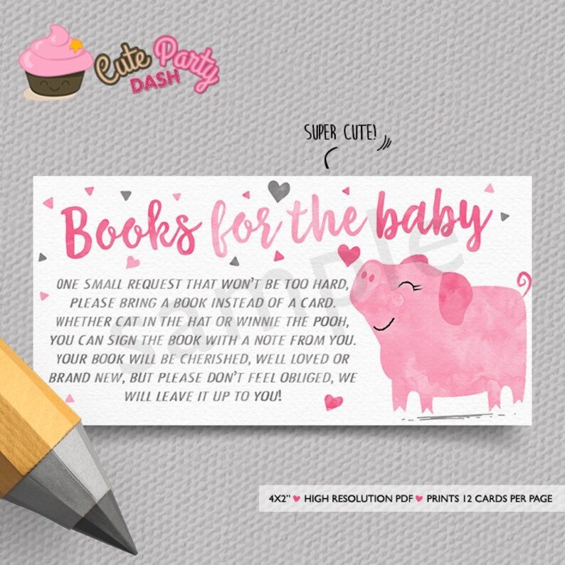 Little Piggy Baby Shower Invitation Piglet Baby Shower | Etsy