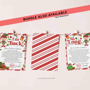 Elf I'm Back Letter From Elf Printable INSTANT DOWNLOAD Hello Editable ...