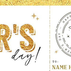 Mother's Day Gift Voucher, Surprise Gift for Mom Certificate Template, Experience Ticket Editable Golden Gift Ticket Coupon INSTANT DOWNLOAD
