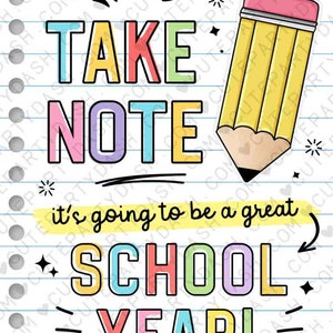 Back to School Gift Tags Take Note Editable Pen Marker Gift for Teacher ...