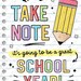Back to School Gift Tags Take Note Editable Pen Marker Gift for Teacher ...