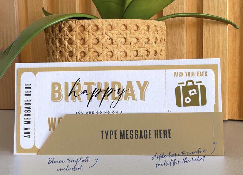 Editable Weekend Getaway Voucher Template, Surprise Trip gift ticket, Weekend Getaway Birthday Trip Away Trip Voucher
gift for mom, gift for dad, weekend getaway, bestseller