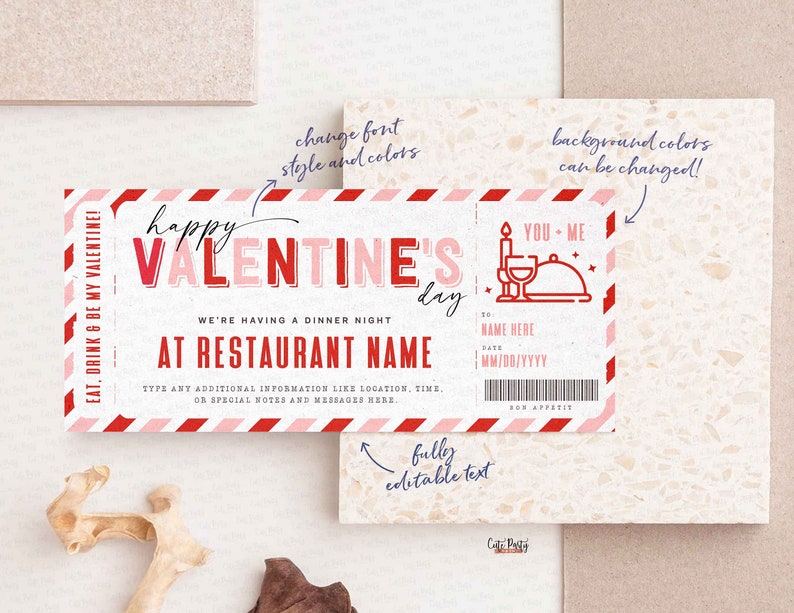 Back to listings
Dinner Night Gift Voucher Certificate, Christmas Gift Surprise Date Night Coupon Template, Editable Dinner Date Coupon INSTANT DOWNLOAD