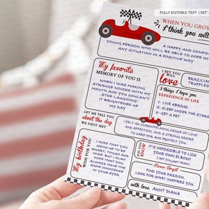Two Fast Two Curious Birthday Invitation: Race Car Party (Digital Download) image 6