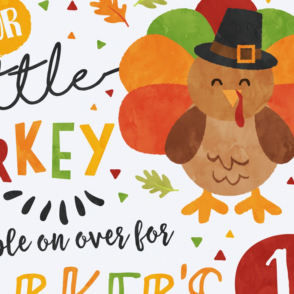 Turkey Birthday Invitation Thanksgiving Birthday Invitation | Etsy