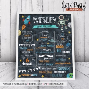 Astronaut Space Birthday invitation Template, EDITABLE Outer space birthday invite, First Trip Around The Sun, INSTANT DOWNLOAD, Rocket #380