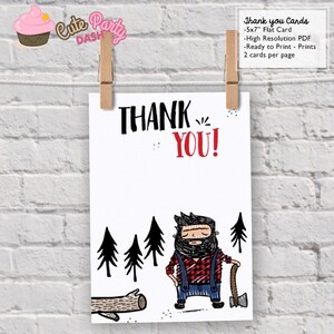 INSTANT DOWNLOAD - EDITABLE Lumberjack First Birthday Party Invitations ...