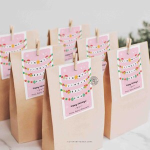 In My Christmas Era Gift Tag Printable INSTANT DOWNLOAD In My Jingle Bell Era Christmas Friendship Bracelet Unique Trendy Holiday Tag for