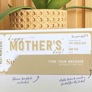 Mothers Day Gift, Subscription Gift Ticket Voucher, Streaming Service, EDITABLE Subscription Gift Box Coupon Surprise Gift INSTANT DOWNLOAD