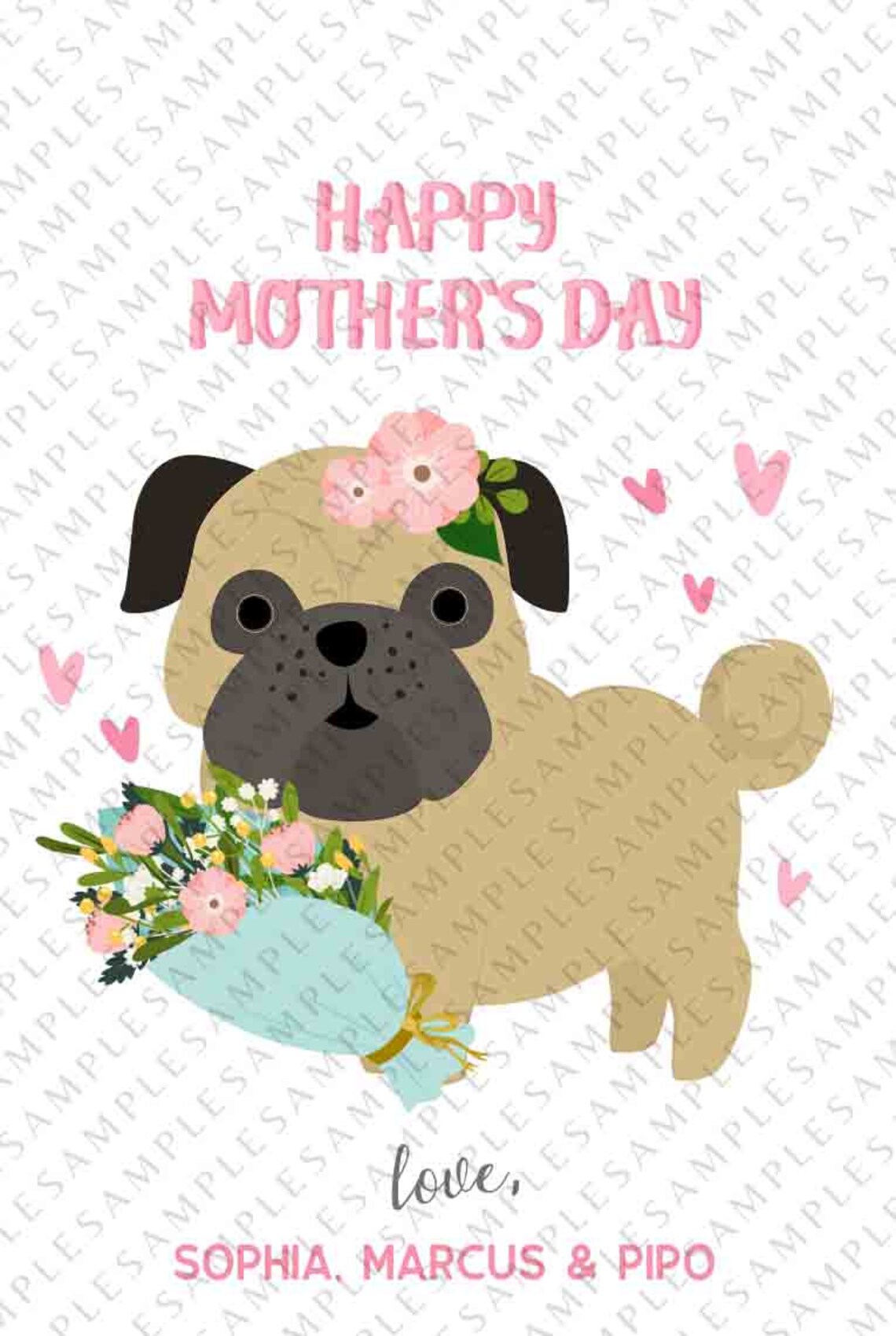 Mothers Day Tag Printable Editable Floral Mother's Day - Etsy