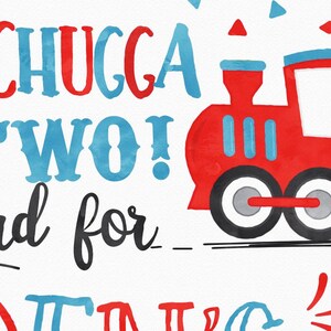 Chugga Chugga Choo Choo Train Birthday Party Invitations Two - Etsy