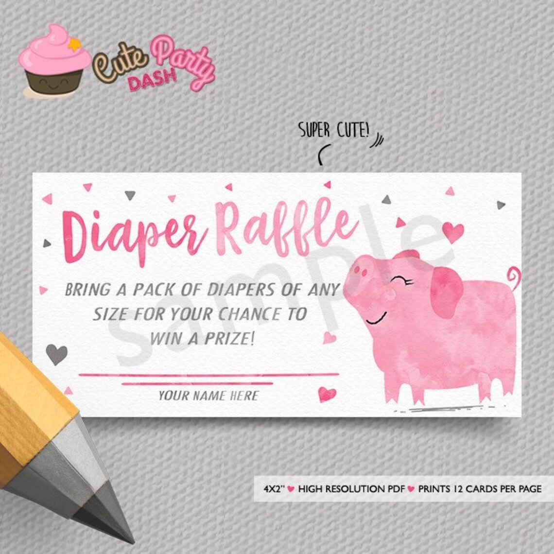Little Piggy Baby Shower Invitation Piglet Baby Shower | Etsy