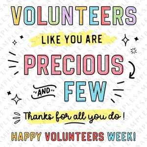 Volunteer Appreciation Gifts Tag Editable Printable Volunteer Thank You Card Employee Appreciation Week Staff Team Member INSTANT DOWNLOAD