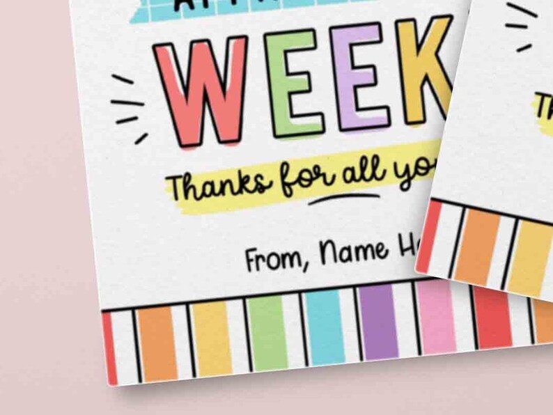Volunteer Appreciation Gift Tag Editable Employee Appreciation - Etsy