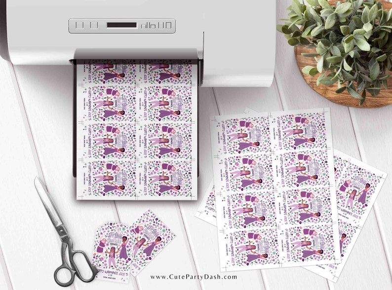 International Women's Day gift Tag Printable INSTANT DOWNLOAD Editable Happy Womens Day Printable Card Gift ideas March 8 cookie tags