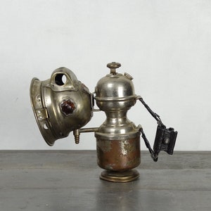 【良好品】 Lamp, Bike Antique French Lamp Acetylene Lamp, Carbide シーリングライト・天井照明