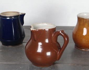 French vintage milk pitcher, small cream pot