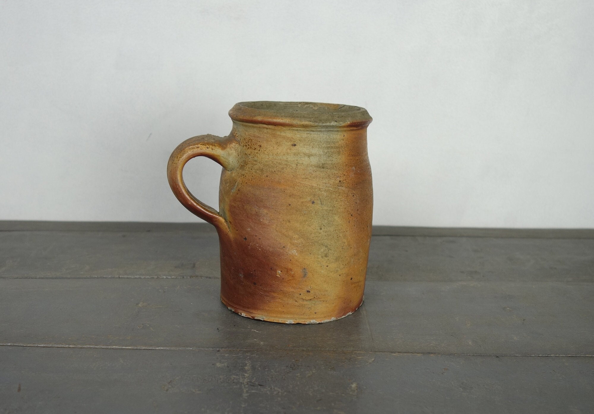 Petit Pot, Français Grès Vintage, Pot en Grès, à Crème, Poterie, Rustique, Primitiv, Ferme, Vers 190