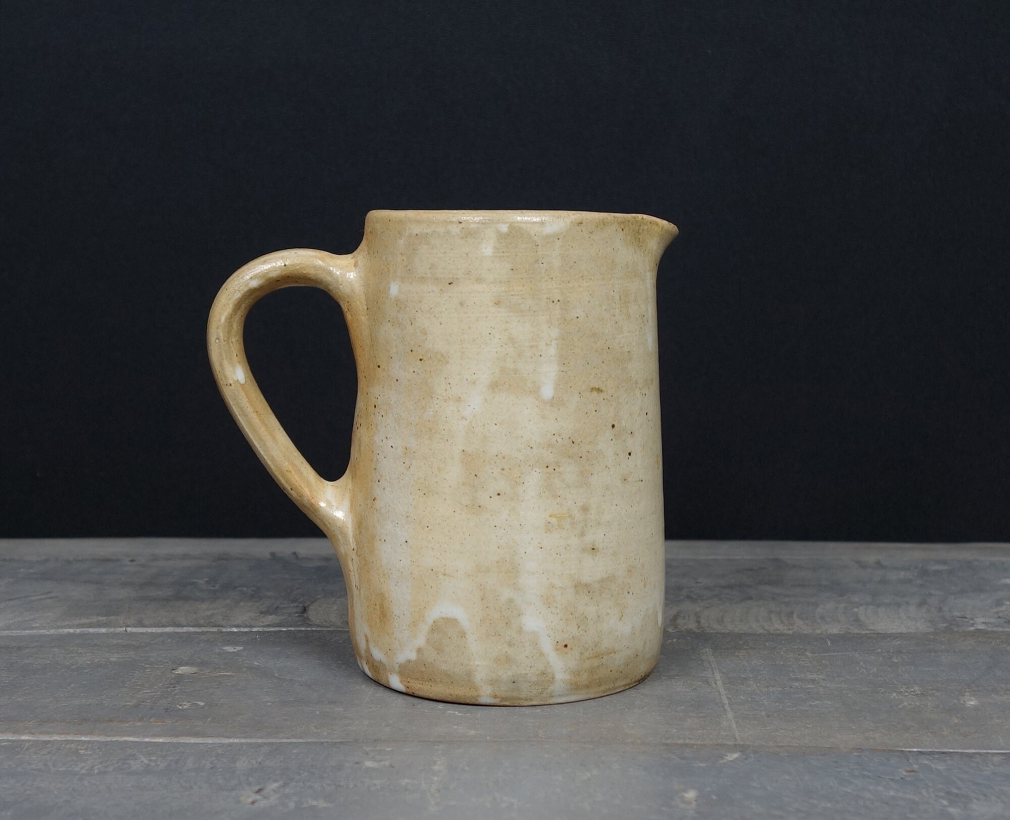 Français Pichet Antique, Grès, Antique Émaillé Blanc, Gouttes Blanches, Décoration de Cuisine, Campa