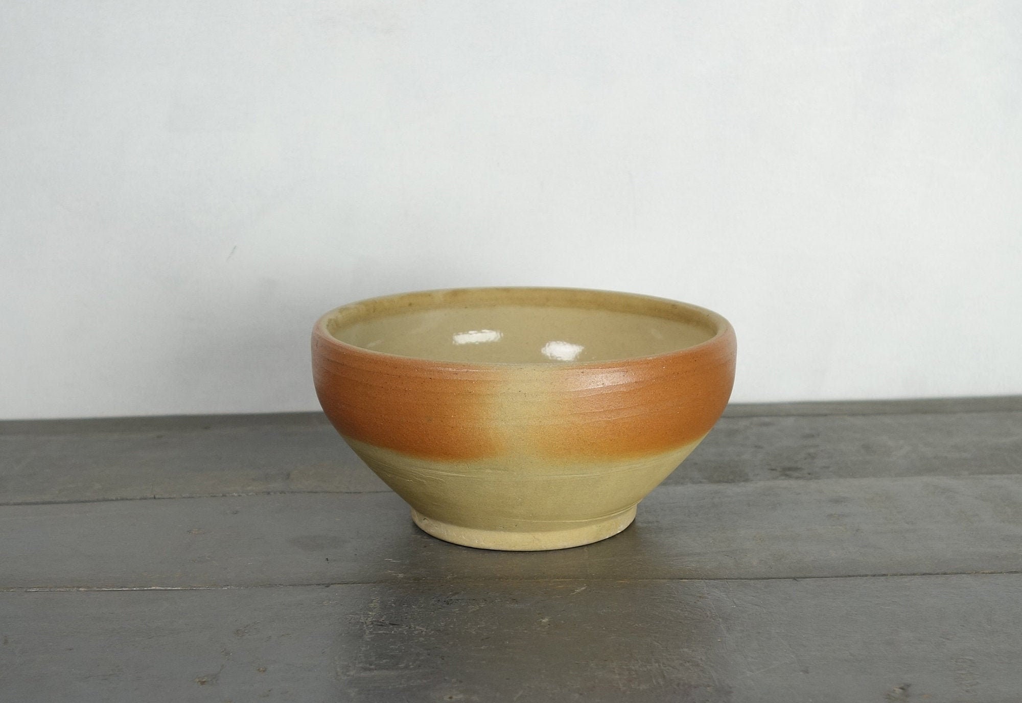 Français Bol à Mélanger Vintage, Saladier, Bol, Grès, Ferme, Rustique