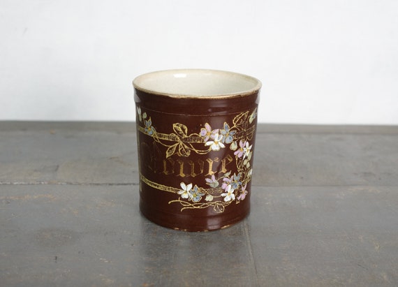 フランスアンティーク　スパイスポット フランスアンティーク 陶器製のキャニスター 3点セット 木製ラック付き