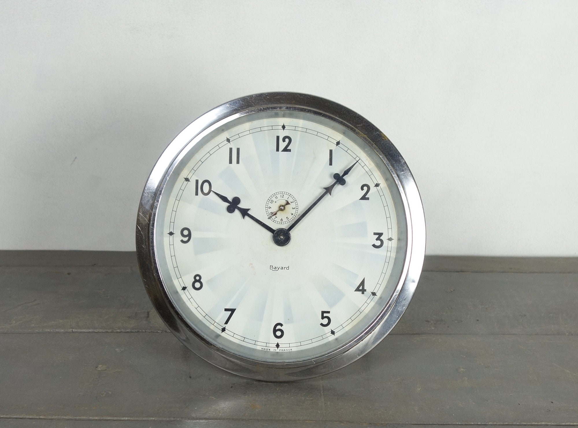 Grand Français Horloge Vintage, Réveil 8 Bayard, Vers 1930