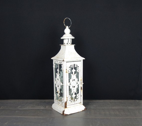White outlet garden lanterns