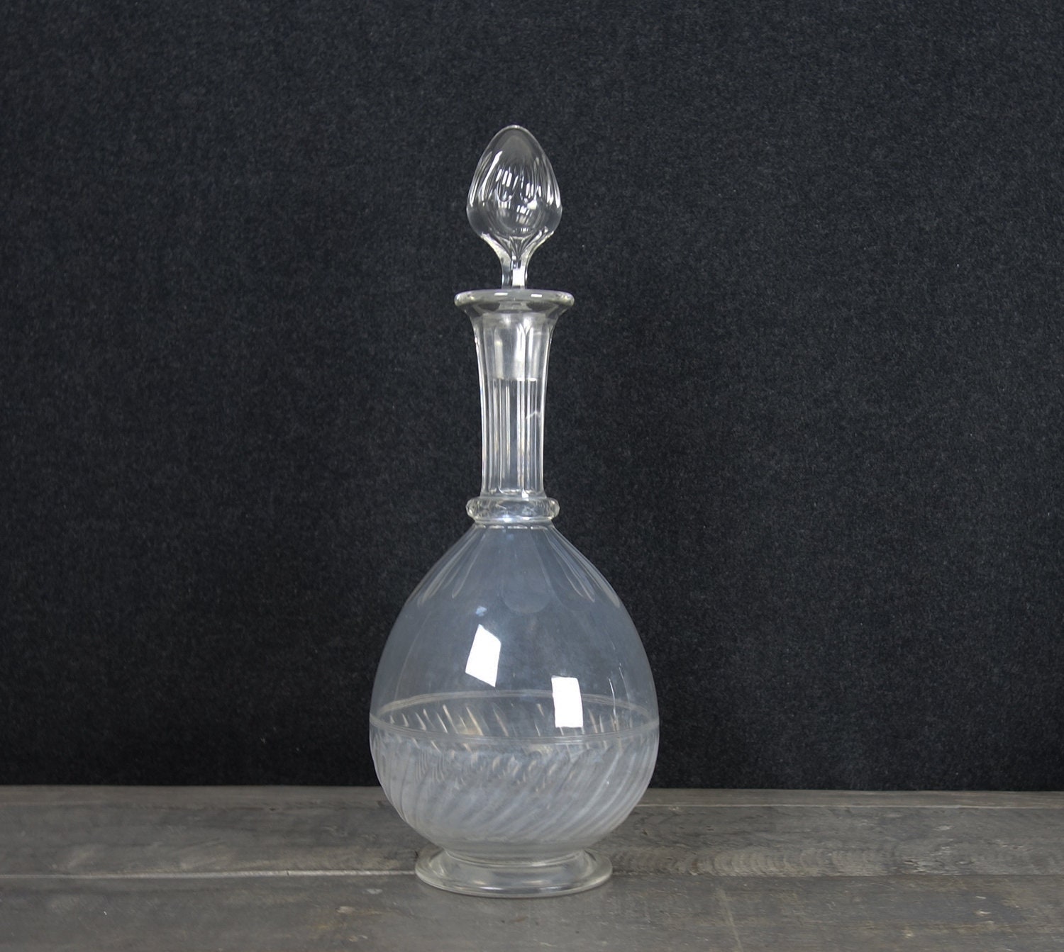 Grande Carafe Vintage Français avec Le Capuchon