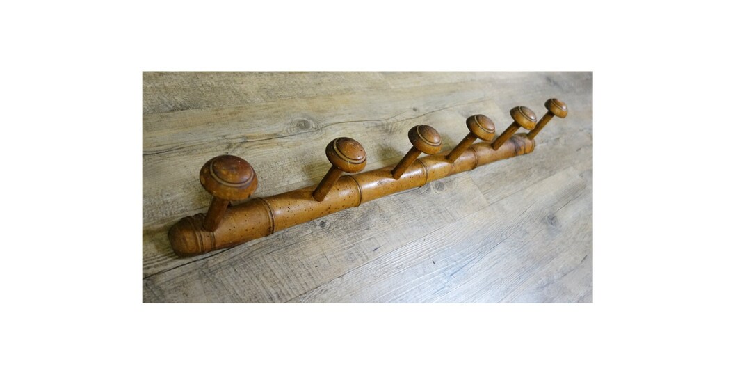 Large French Antique Coat Hanger, 35'', Coat Hook, Hat Rack, faux