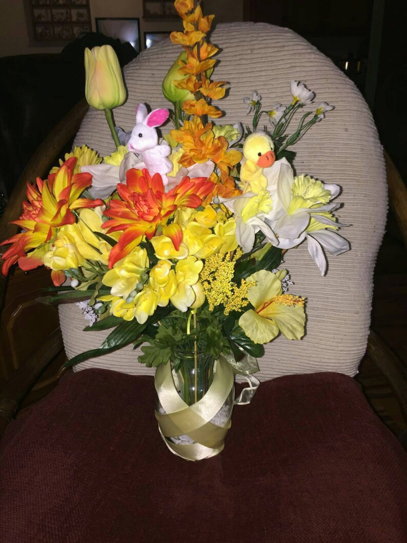 Yellow Brick Road Silk Floral Arrangement | Etsy