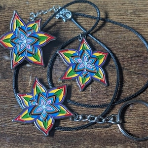 Progress Pride Lily Soft Enamel Pin/Nekclace/Keychain/Patch