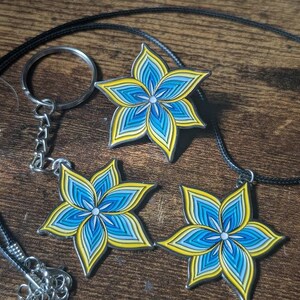 Uranic Pride Lily Soft Enamel Pin/Necklace/Keychain/Patch