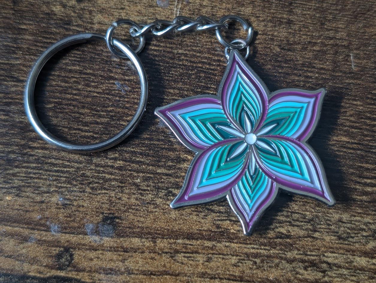 Neptunic Pride Lily Soft Enamel Pin / Necklace / Keychain / Patch - Etsy