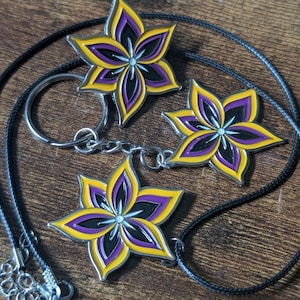 Non-Binary Pride Lilie Soft Enamel Pin