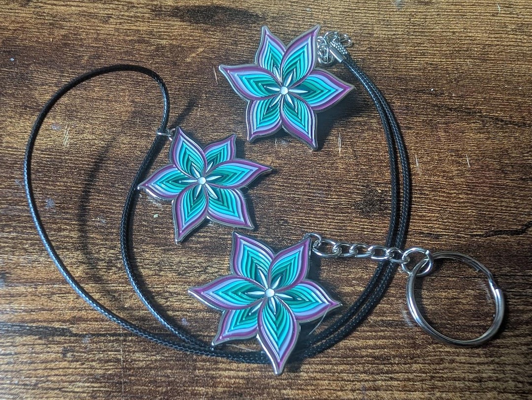 Neptunic Pride Lily Soft Enamel Pin / Necklace / Keychain / Patch - Etsy