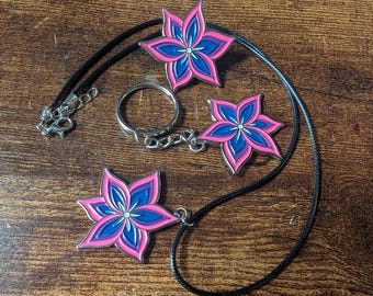 レズビアンプライド リリー ピン / ネックレス / キーチェーン