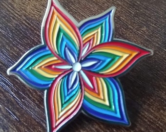 LGBT+ Pride Lily Soft Enamel Pin