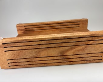 Hand Crafted Oak Bread Slicing Guide: 6 Slice Thicknesses Using Horizontal Slicing