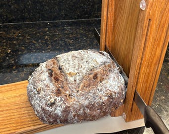 Hand Crafted Bread Slicing Guide Horizontal/Vertical MINI 2 CUT Slice Thickness 3/8 & 1/2-inch  Loaf Width or Height up to 5 1/2-inches