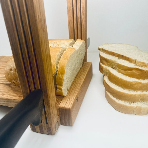 Wow "One Guide" Unlimited Slice Thickness With Loaves Up To 7-inches Wide Horizontally or Vertically Hand Crafted by Mystery Lathe