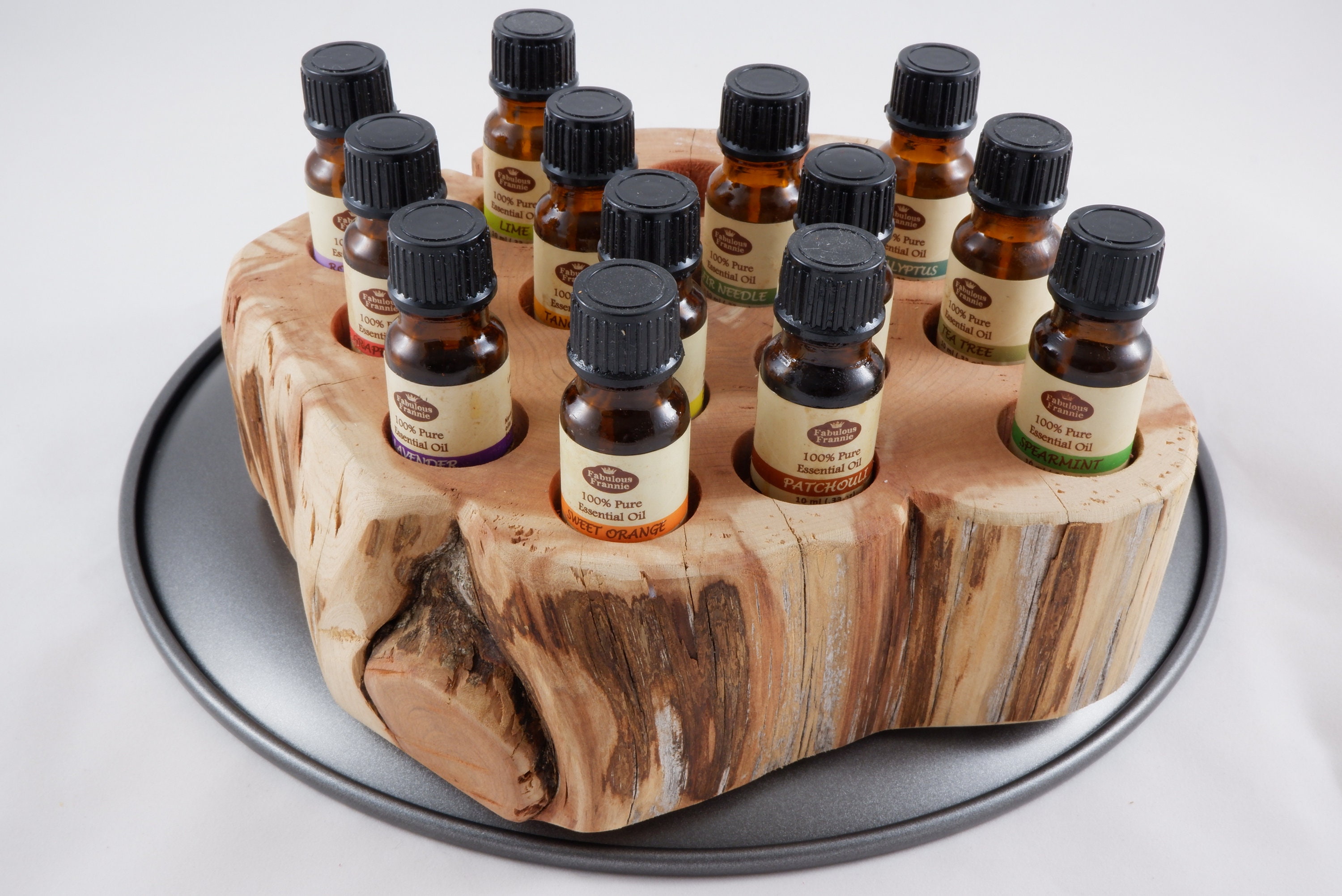 Essential Oil Holder Display Stand in its Natural State No Finish