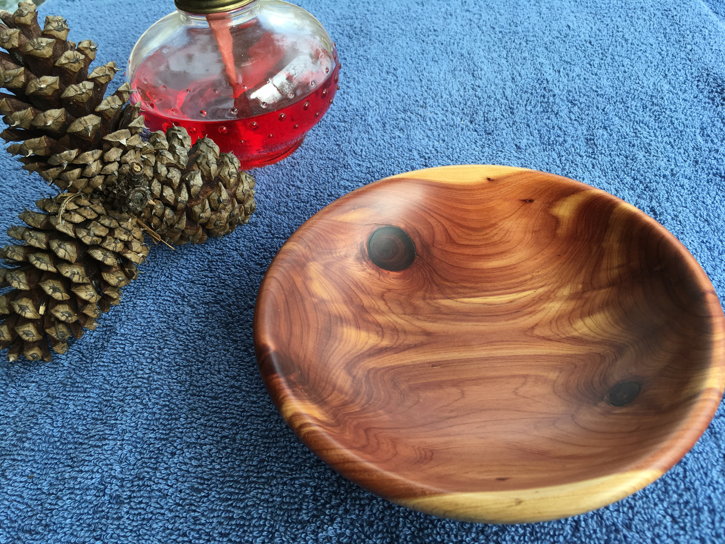 Hand Turned Cedar Bowl FREE SHIPPING