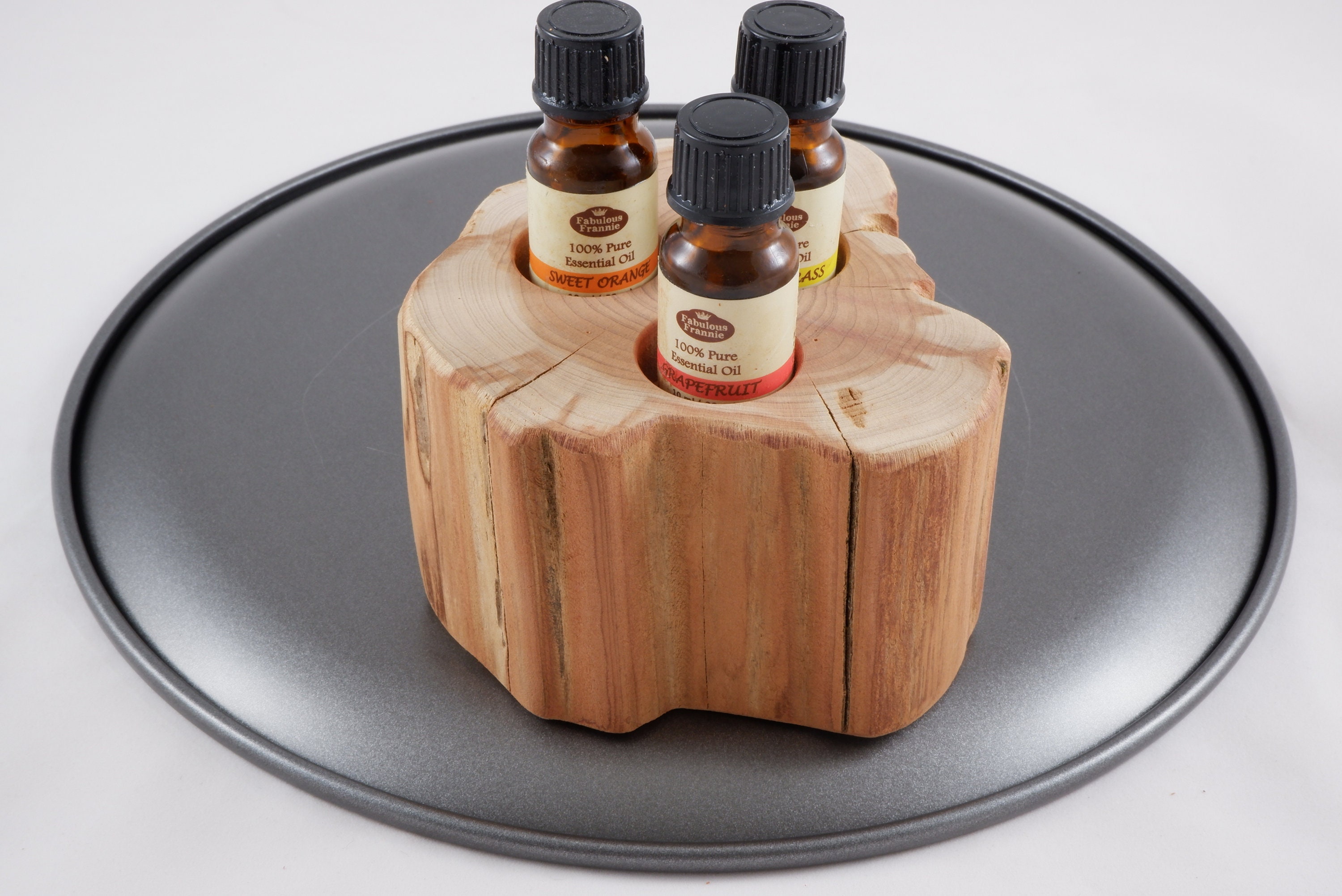 Essential Oil Holder Display Stand No Finish Applied (3 Bottles) FREE