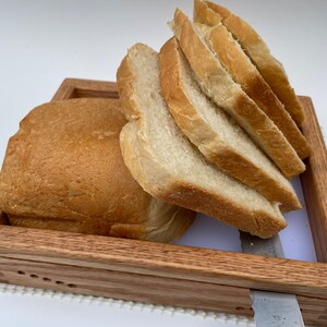 Oak Mini Horizontal Bread Slicing Guide 3/8+1/2-inch Thick Slices Hand  Crafted by Mystery Lathe in Lincolnton GA
