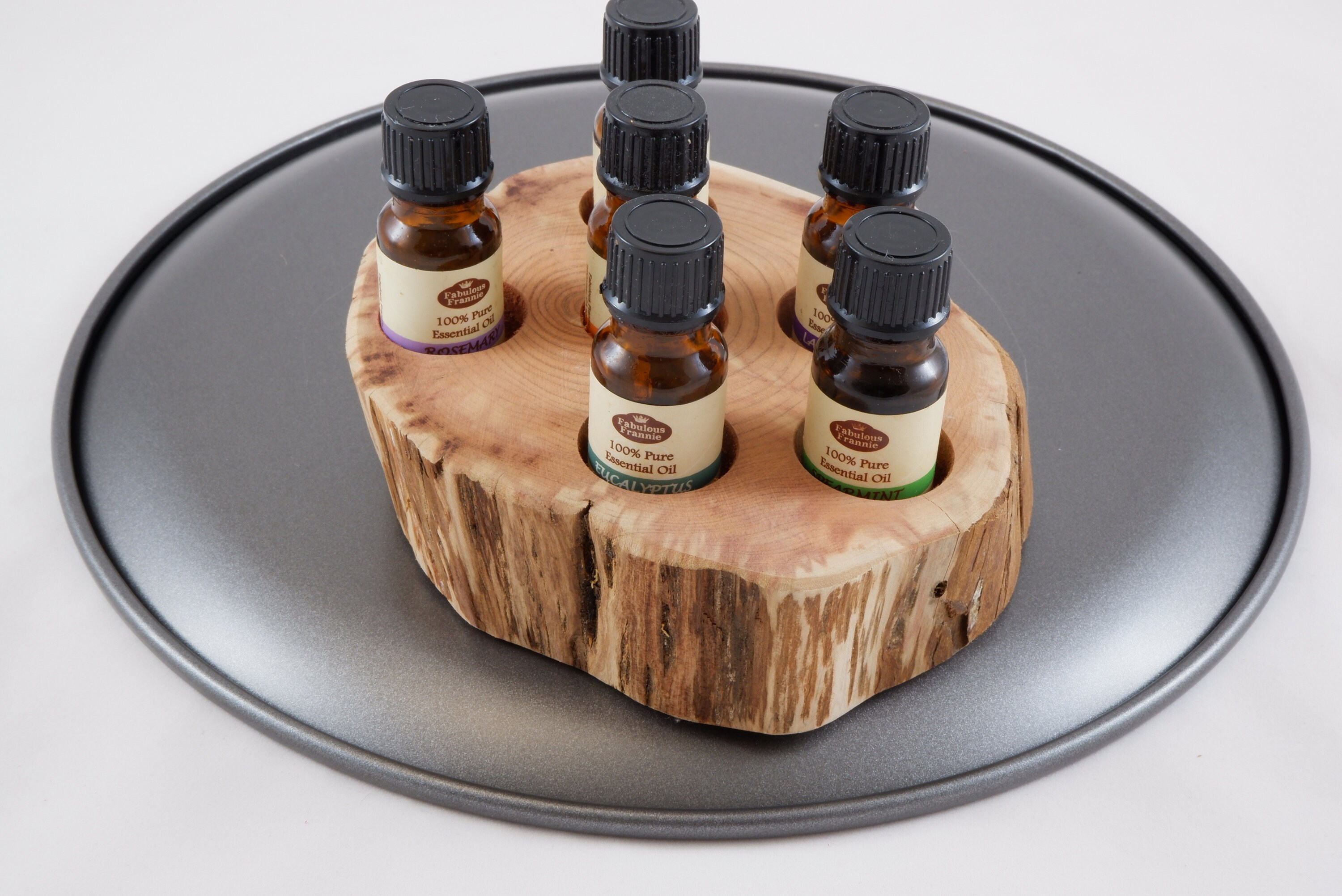 Essential Oil Holder Display Stand in its Natural State No Finish