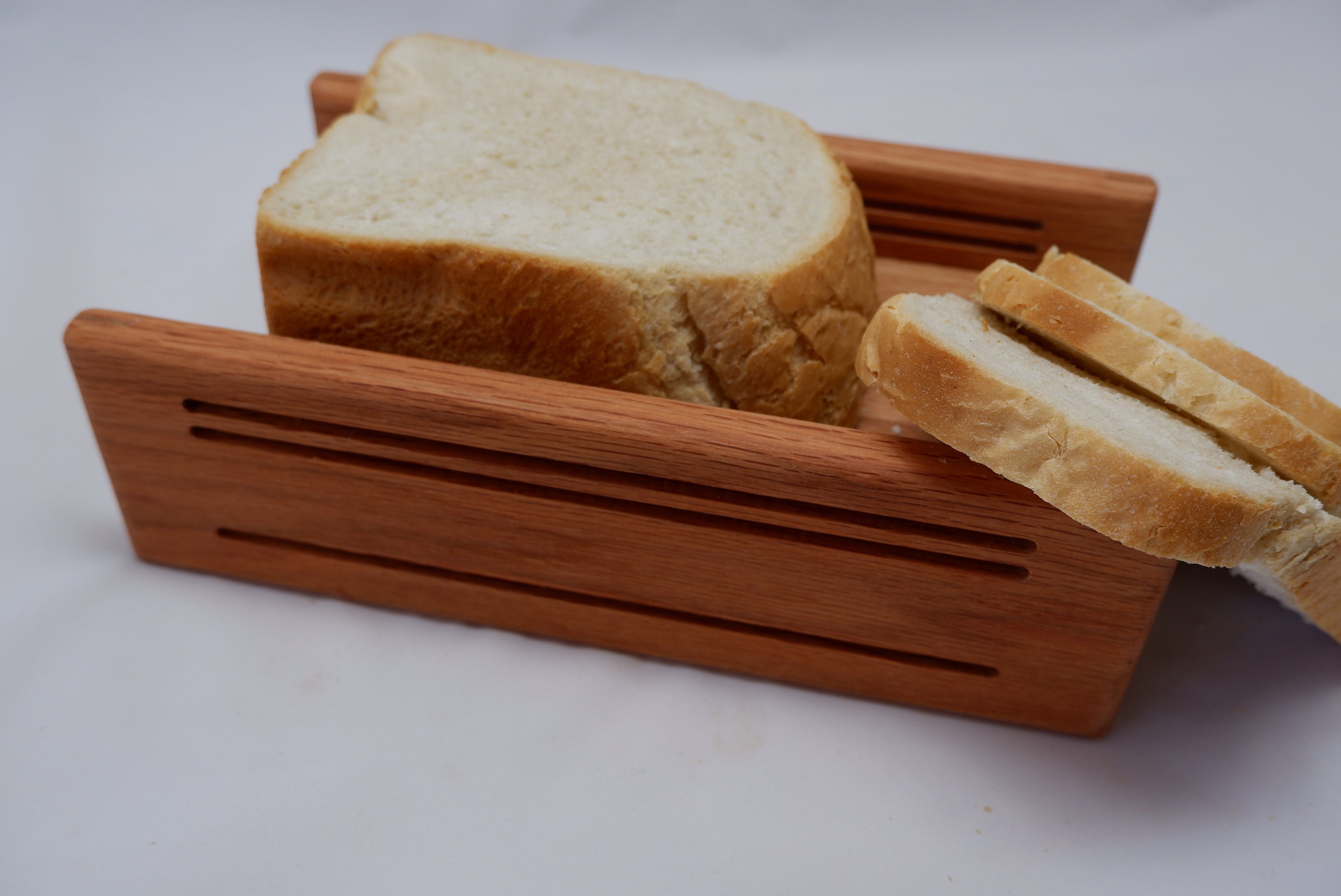 Horizontal Adjustable Bread Slicing Guide Made of Solid 3/4 Poplar Lumber